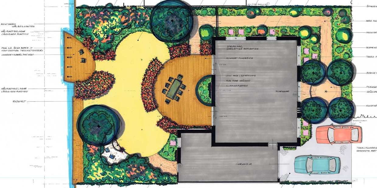 tuinplattegrond linum