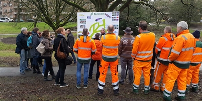 aftrap Sprengenpark bloemenborder